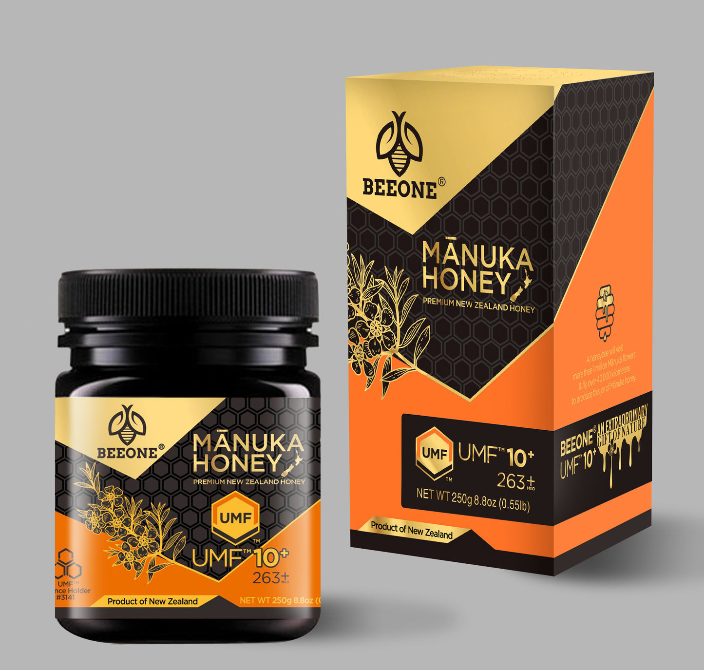 BEEONE UMF™ 10+ Mānuka Honey 250g